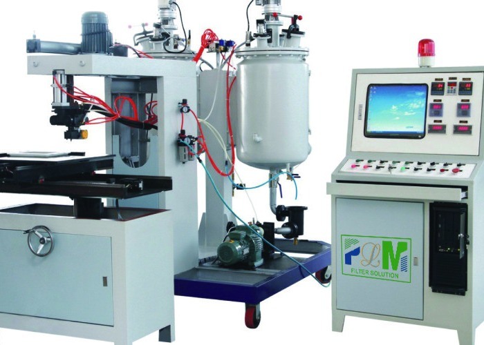 濾材のシール パッキングのPU-20Fの完全な自動投げる機械